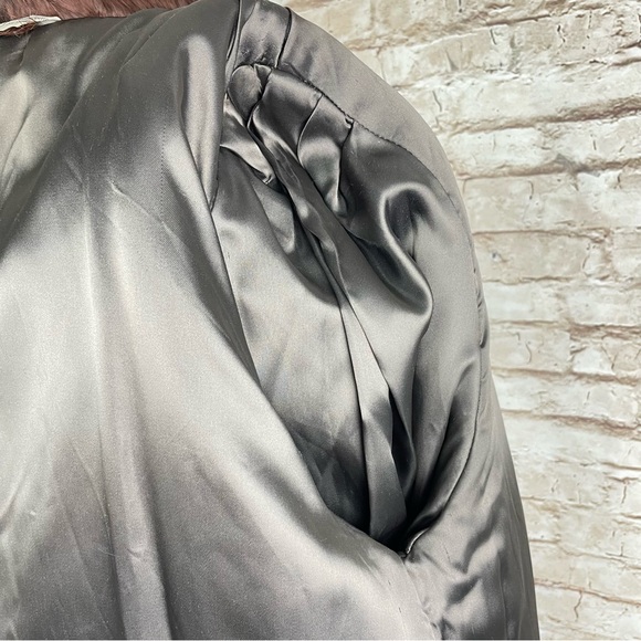 Real fur brown winter Coat Jacket large rabbit women’s - Picture 5 of 12